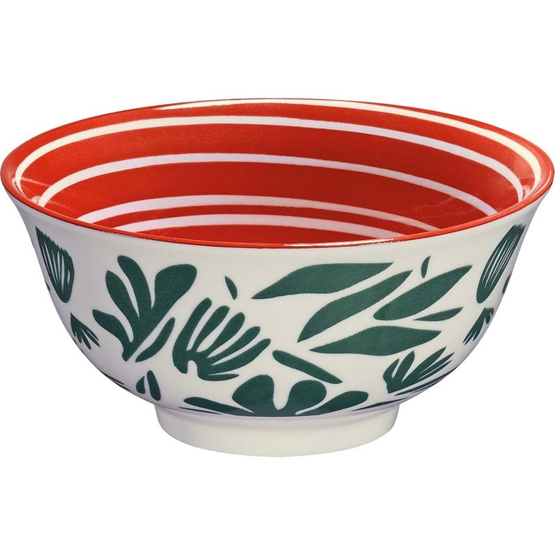 memo Handelsware cilio Schüssel "Blätter" aus Porzellan, Ø 15,5 cm - Produktbild