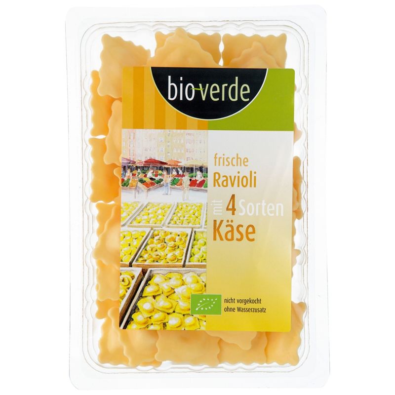 bio-verde Frische Ravioli mit 4 Sorten Käse 250 g - Produktbild