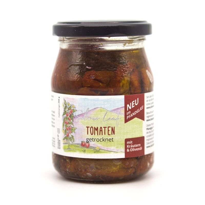 Silver leaf Sonnengetrocknete Tomaten im Pfandglas (250 g) - Produktbild