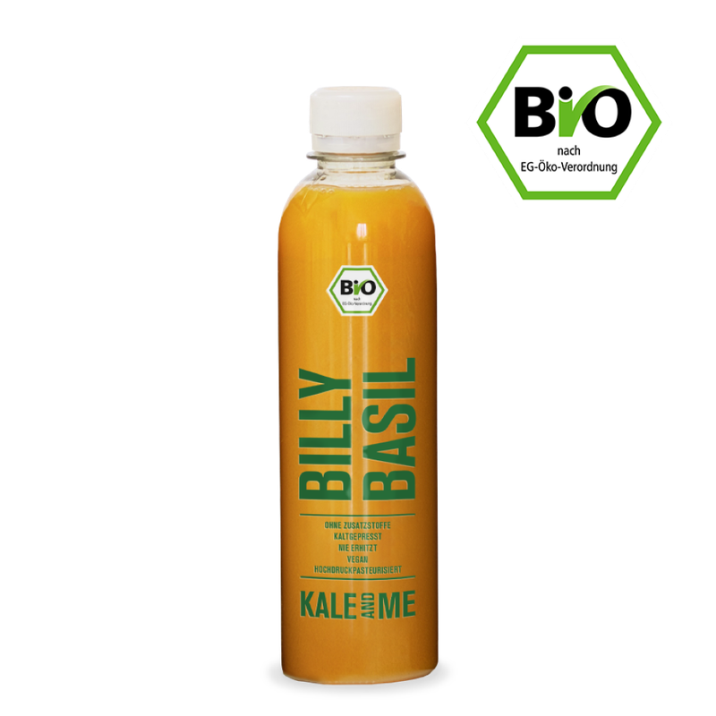Kale&Me Bio Billy Basil Orangen-Sanddorn-Basilikumsaft - Produktbild
