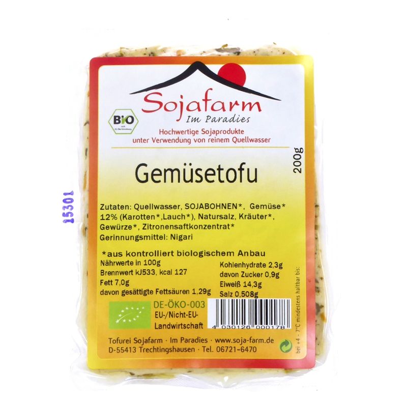 Sojafarm Gemüsetofu - Produktbild