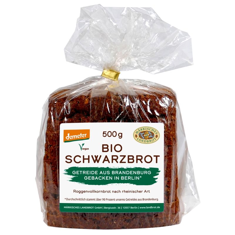 Märkisches Landbrot Schwarzbrot 500g - Produktbild