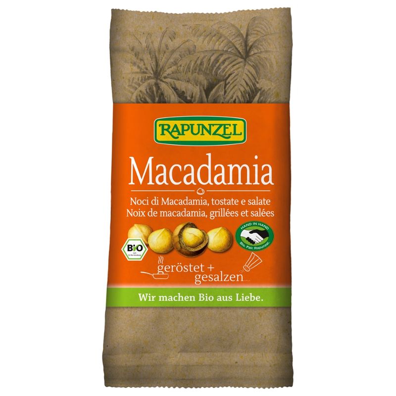 Rapunzel Macadamia Nusskerne geröstet, gesalzen HIH - Produktbild