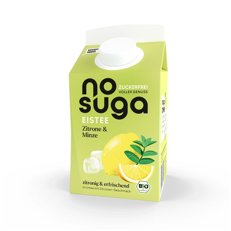 nosuga Bio Eistee Zitrone & Minze zuckerfrei - Produktbild