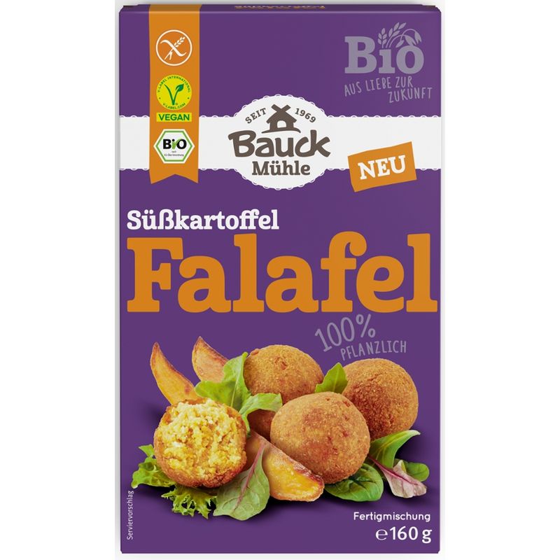 Bauck Mühle Süßkartoffel Falafel bio gf - Produktbild