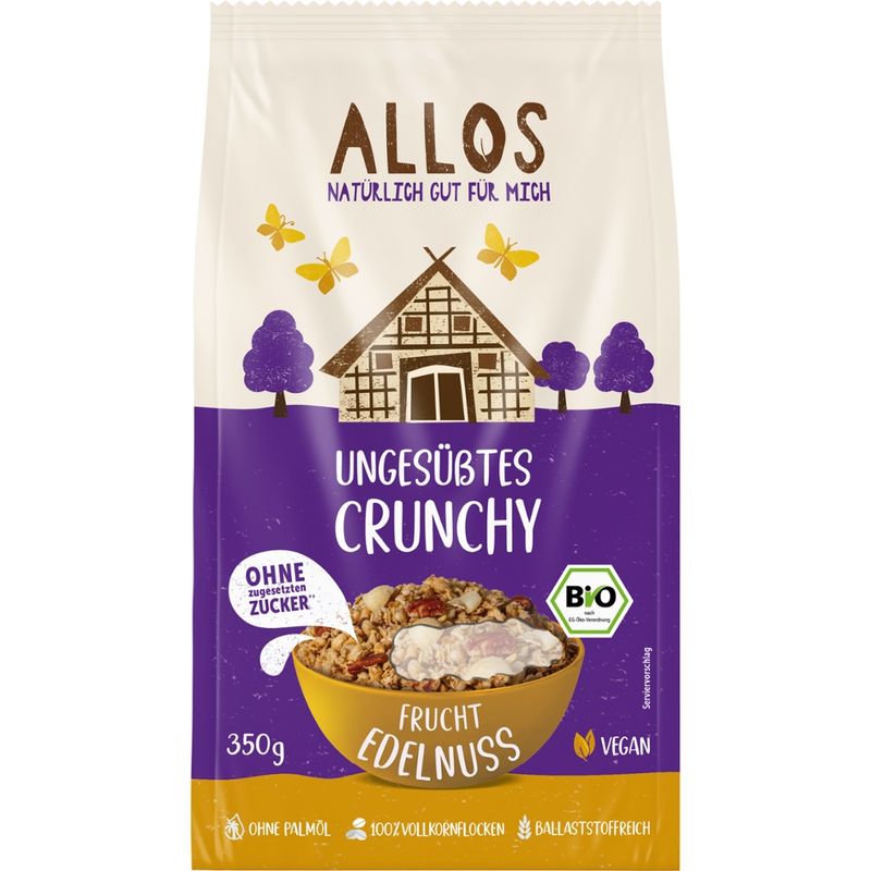 Allos Ungesüßtes Crunchy Frucht Edelnuss - Produktbild