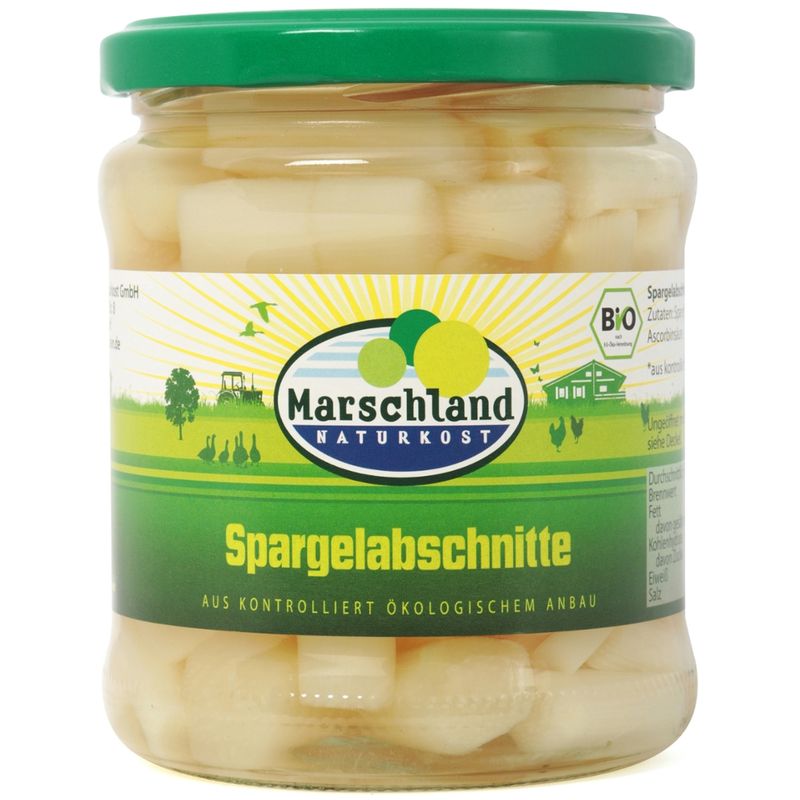 Marschland  Bio-Spargelabschnitte 370 ml Gl. MARSCHLAND - Produktbild