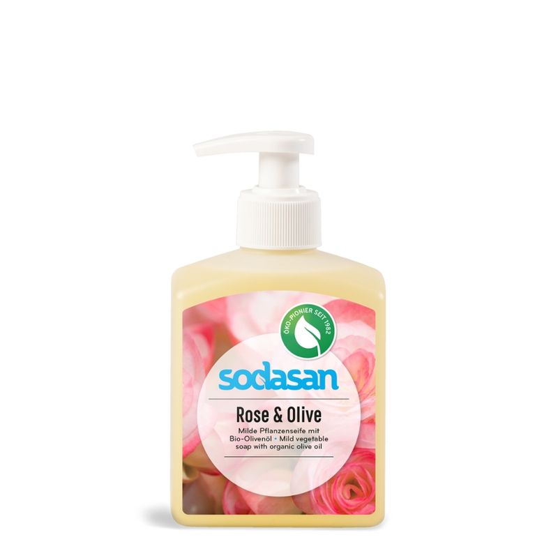 sodasan Liquid Soap Rose & Olive - Produktbild