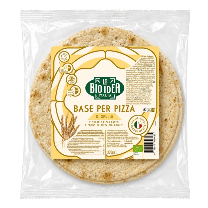 La Bio Idea La Bio Idea Bio Dinkel-Pizzaboden 10x300g - Produktbild