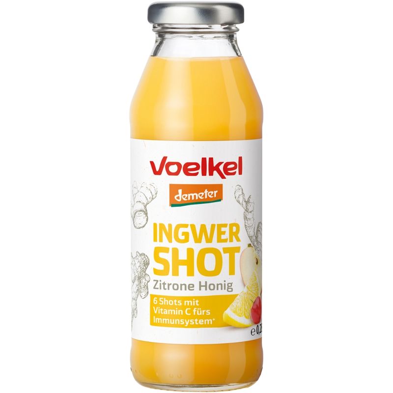 Voelkel Shot Ingwer & Zitrone - Honig mit Fruchtsäften - Produktbild
