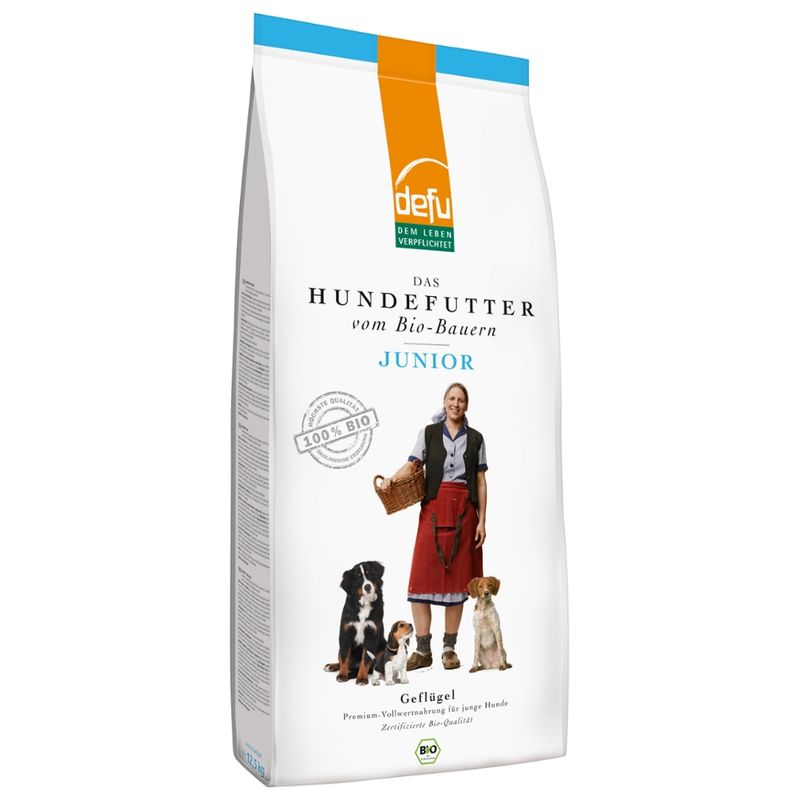 defu - Das Tierfutter vom Bio-Bauern Hund Junior Geflügel - Produktbild