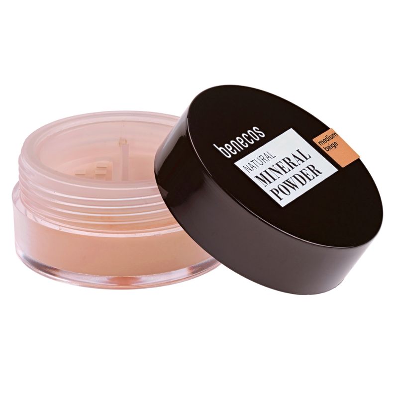 benecos benecos Natural Mineral Powder medium beige - Produktbild