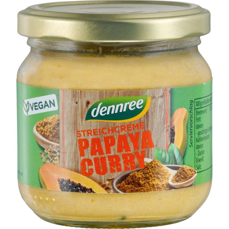 dennree Streichcreme Papaya-Curry - Produktbild