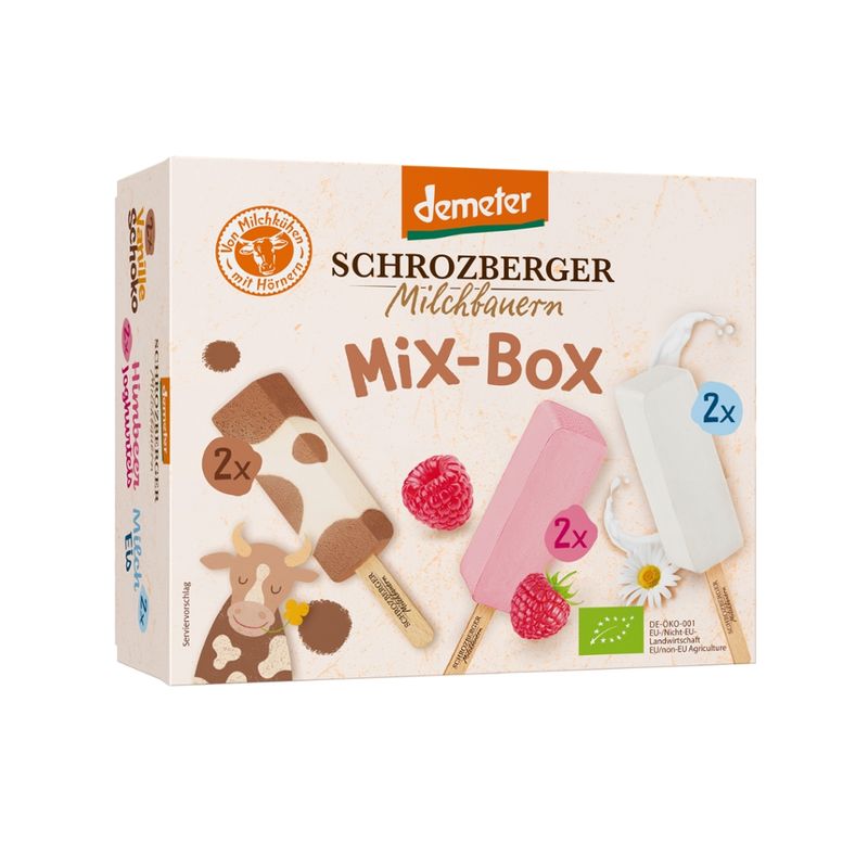 Schrozberger Milchbauern Dem. Eis Mixbox 6 x 65 ml - Produktbild