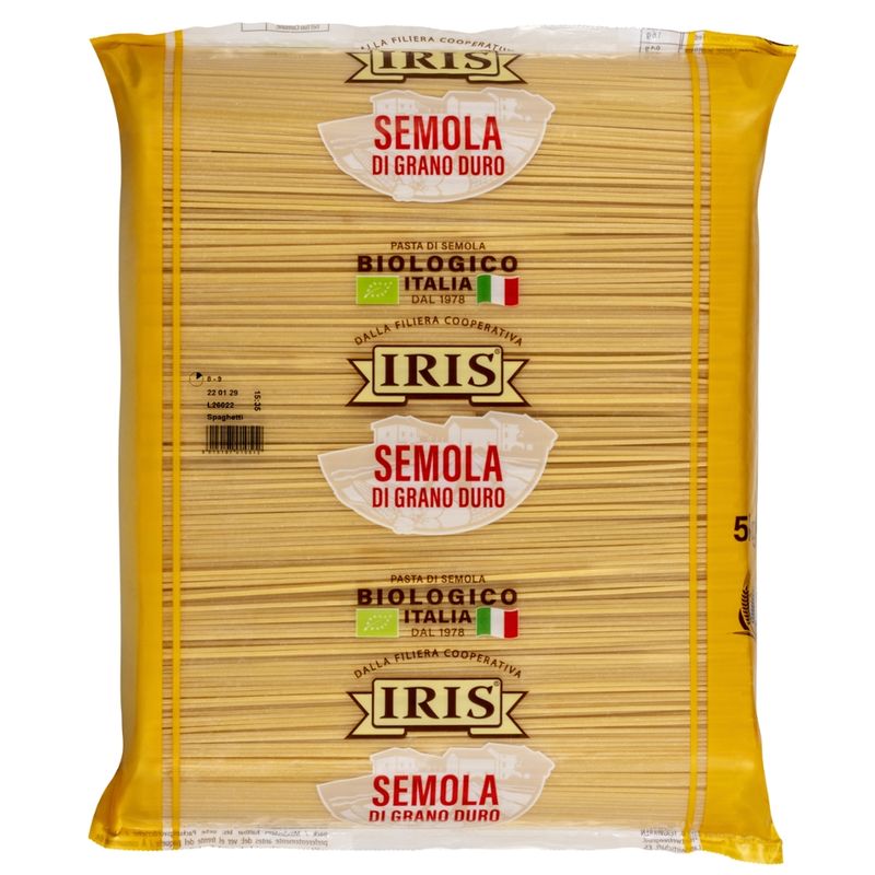 IRIS  Spaghetti aus Hartweizen-Nudeln hell 5 kg. - Produktbild