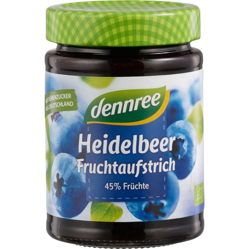 dennree Fruchtaufstrich Heidelbeere - Produktbild