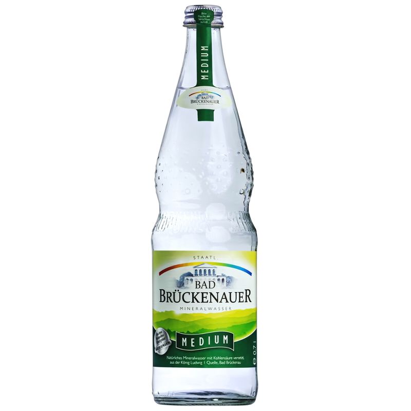Staatl. Mineralbrunnen AG Bad Brückenau Staatl. Bad Brückenauer Mineralwasser medium 12 x 0,7l - Produktbild