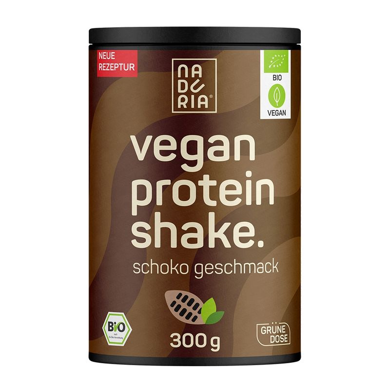 Naduria Bio Vegan Protein Shake Schoko Geschmack, 300 g Dose - Produktbild