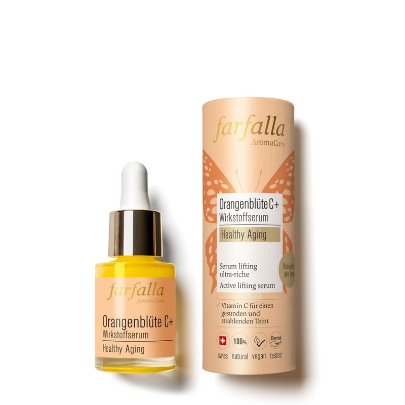 farfalla Orangenblüte C+ Wirkstoffserum, Healthy Aging, 15ml - Produktbild