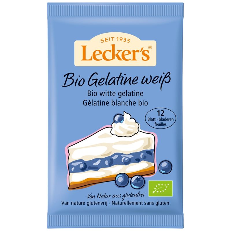 Lecker´s Bio Blattgelatine, 12 Blatt - Produktbild