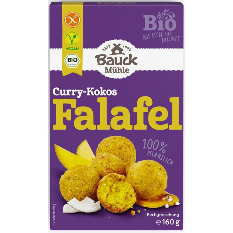 Bauck Mühle Falafel Curry-Kokos Bio glutenfrei - Produktbild