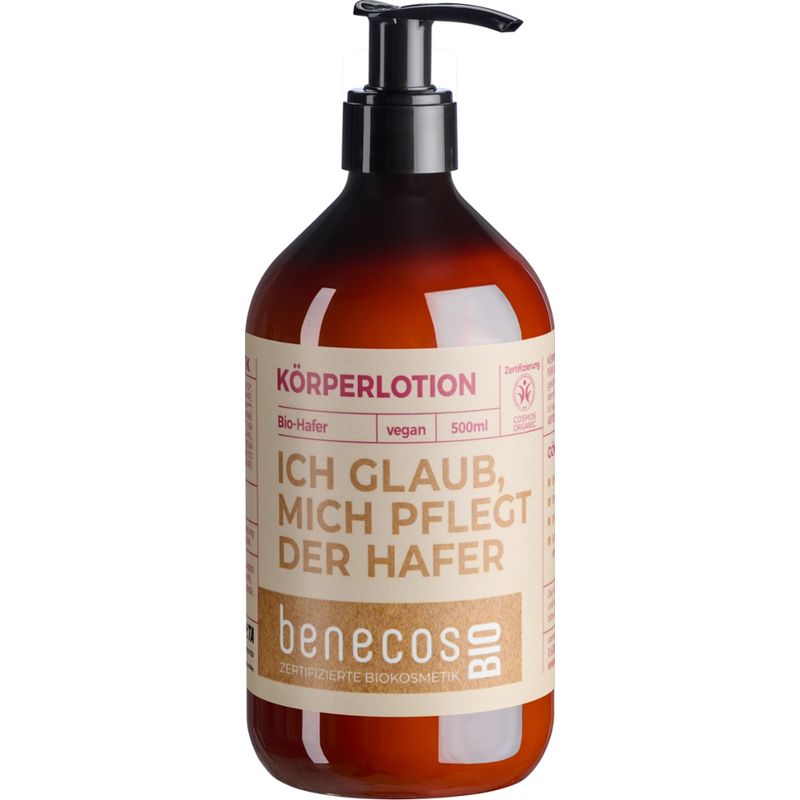 benecos benecosBIO Körperlotion BIO-Hafer - ICH GLAUB MICH PFLEGT DER HAFER - Produktbild