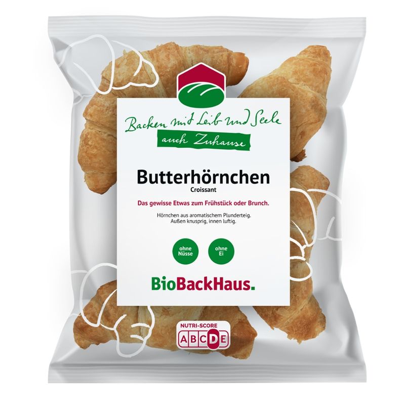 BioBackHaus  Halbgebackene Butterhörnchen - Produktbild