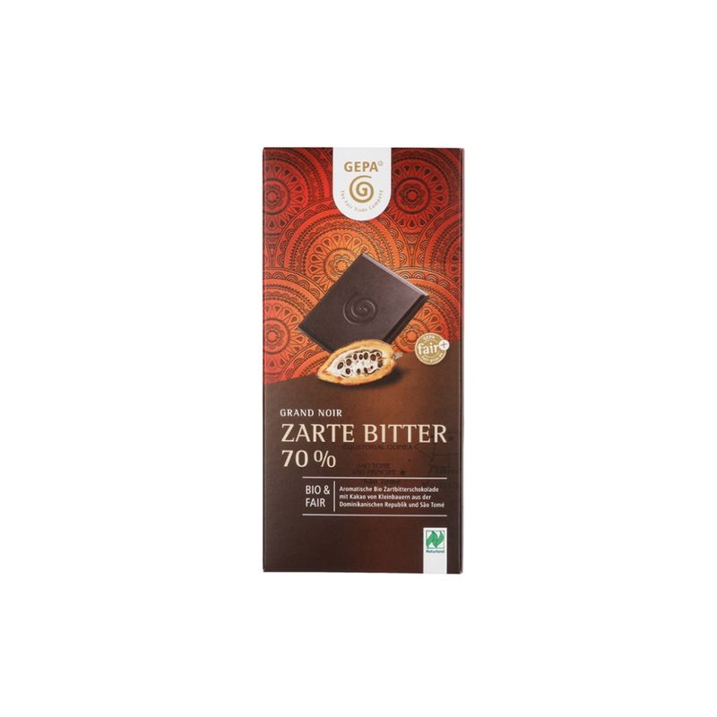 GEPA - The Fair Trade Company Zarte Bitter 70% - Produktbild
