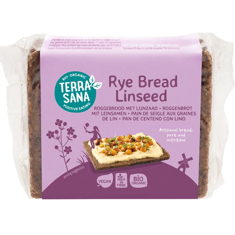 TerraSana Roggenbrot mit Leinsamen - Produktbild