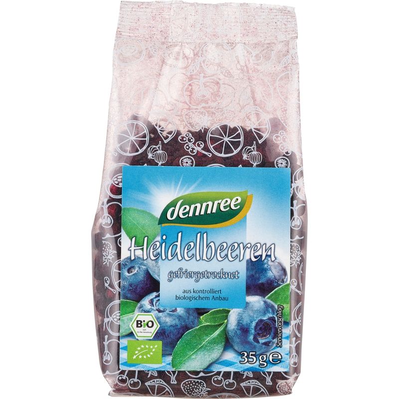 dennree Heidelbeeren gefriergetrocknet, aus Wildsammlung - Produktbild