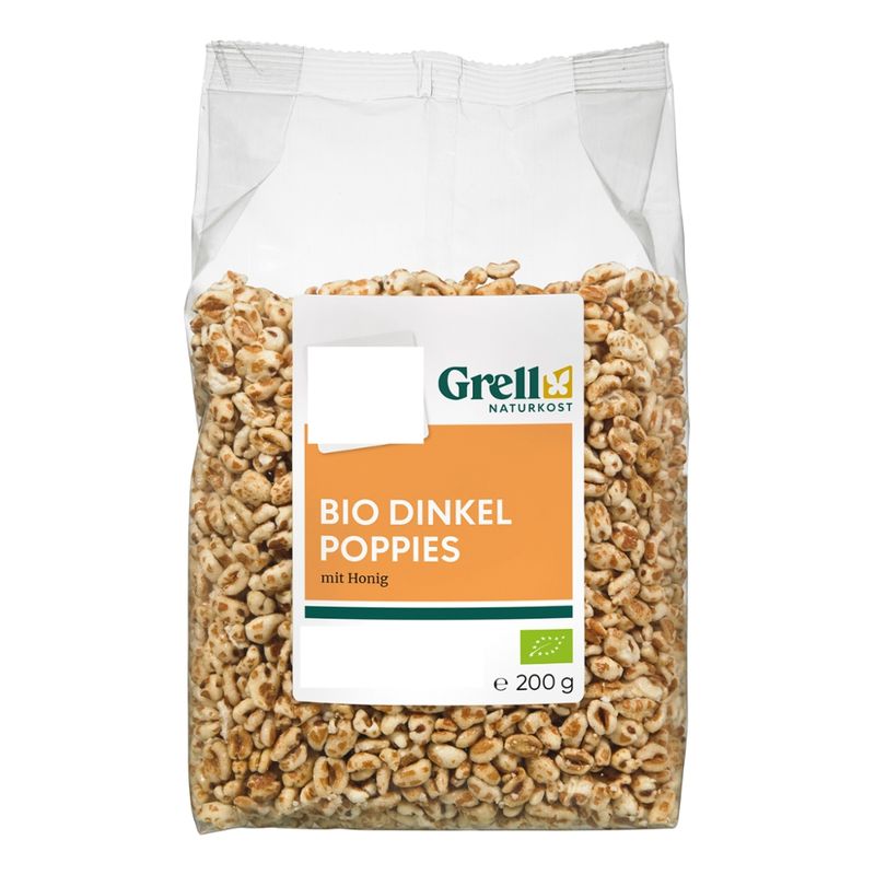 Grell Naturkost Dinkel-Poppies mit Honig - Produktbild