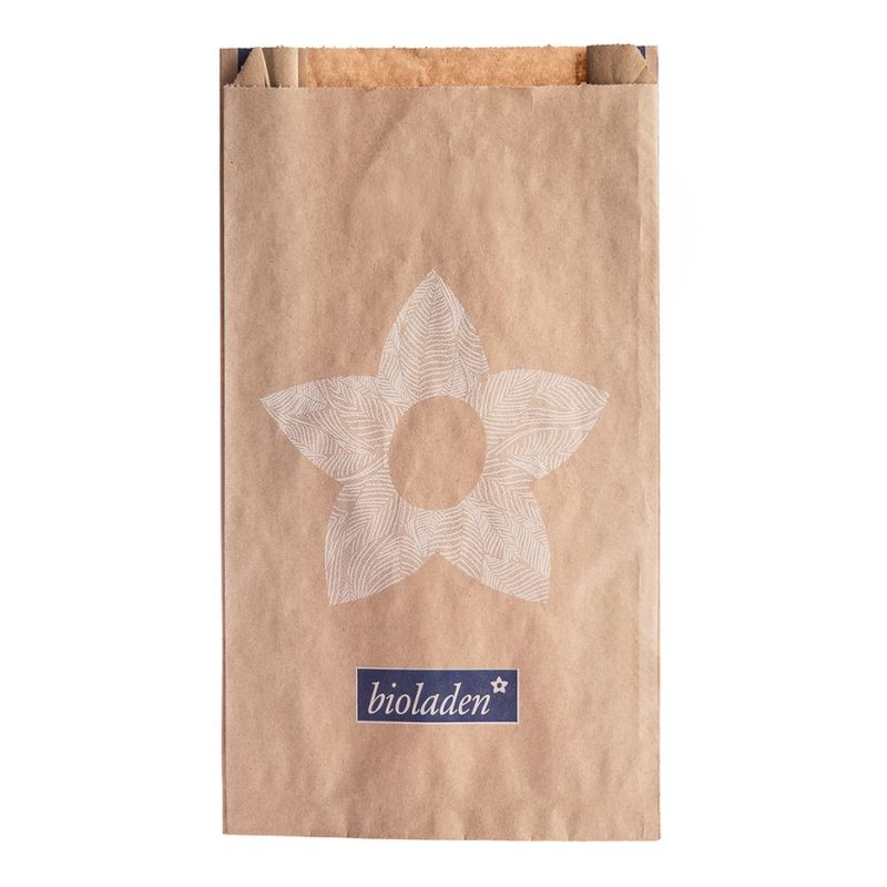 bioladen b*Papiertüten klein für die Theke 16x6x28cm - Produktbild