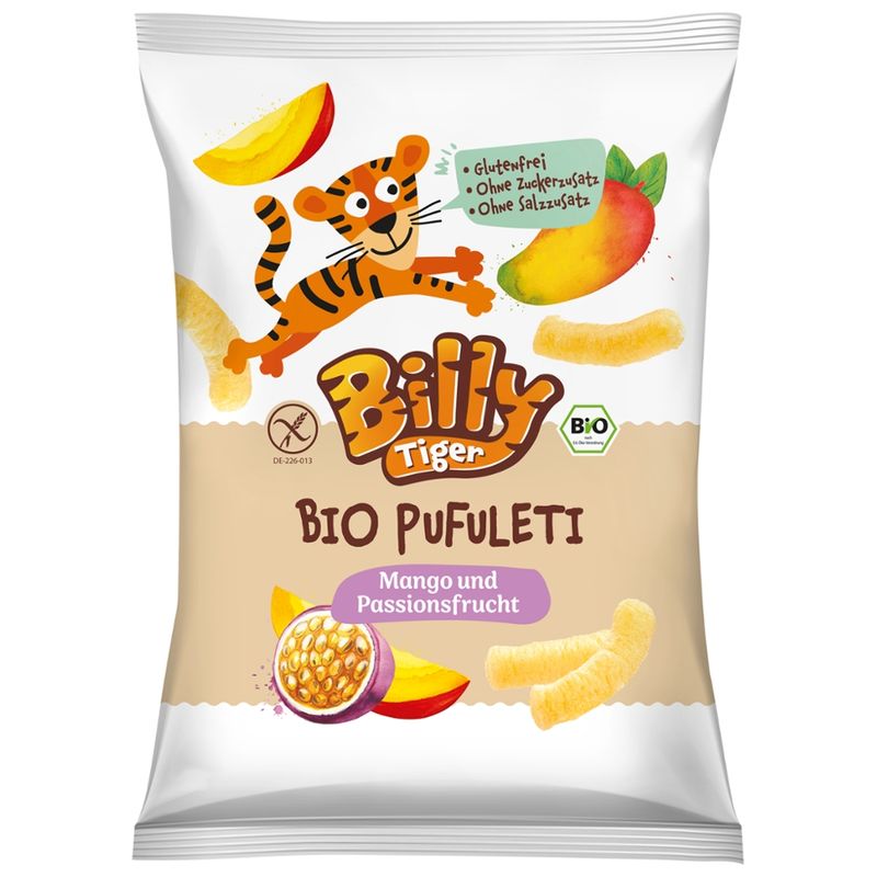 Billy Tiger BIO Pufuleti Mango und Passionsfrucht (35 g) - Produktbild