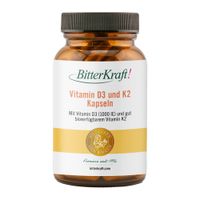 Bitterkraft! Vitamin D3 + K2 Kapseln - Produktbild