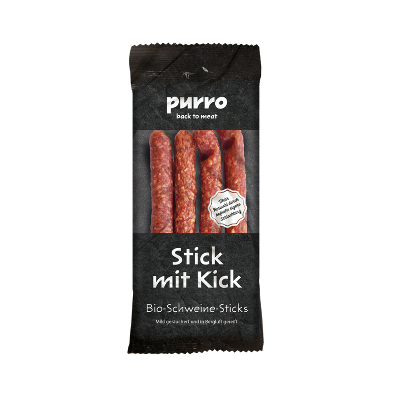 PURRO PUR BIO-Schweine-Sticks e80g GS - Produktbild