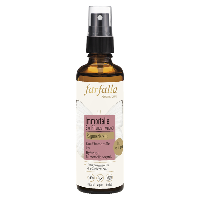 farfalla Immortelle, Bio-Pflanzenwasser 75ml, regenerierend - Produktbild