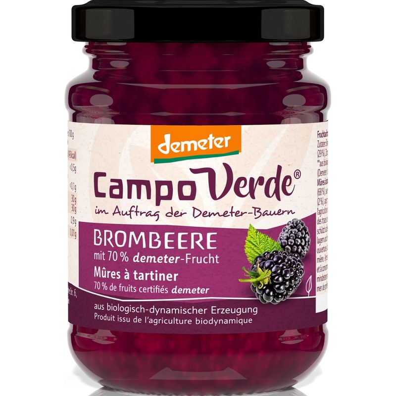 Campo Verde CV demeter Fruchtaufstrich Brombeere 200g - Produktbild