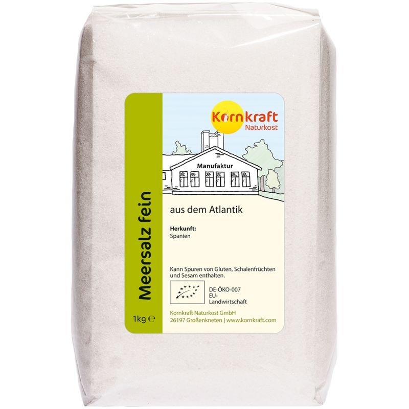 Kornkraft Atlantik-Meersalz, fein - Produktbild