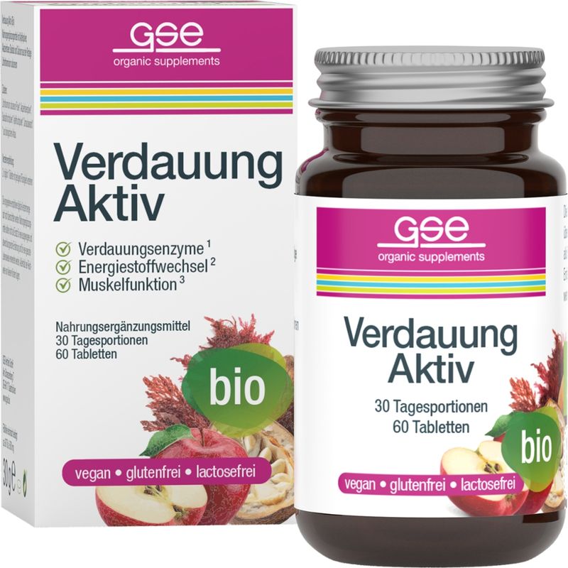 GSE  Verdauung Aktiv (Bio), 60 Tabletten à 500mg - Produktbild