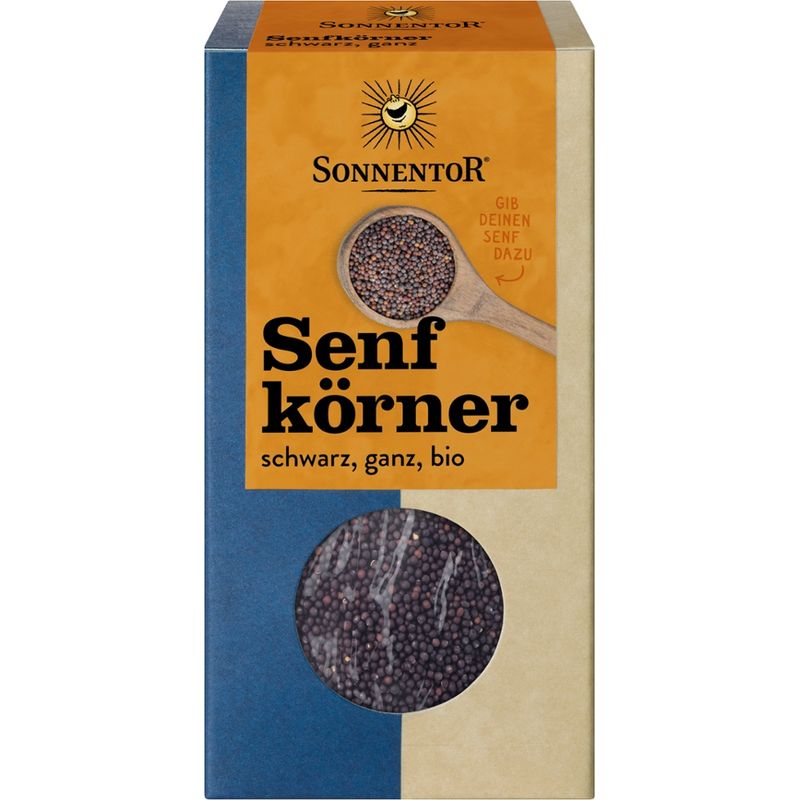Sonnentor Senfkörner schwarz ganz, Packung - Produktbild