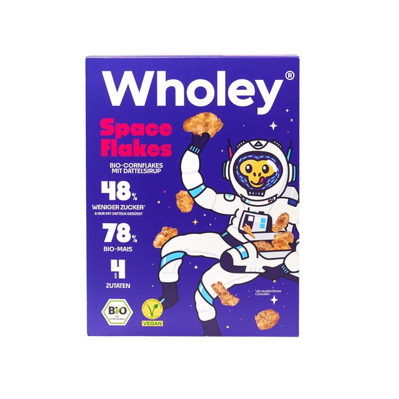 Wholey Wholey Space Flakes Cereal - Produktbild