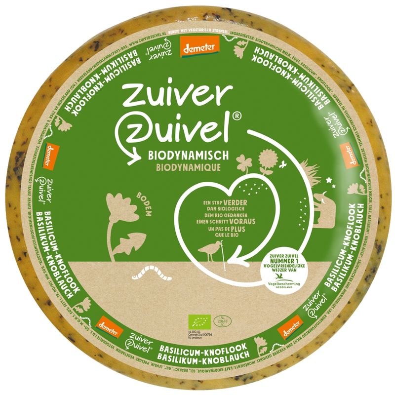 Zuiver Zuivel Biodynamische Gouda Basil/Knoblauch 5 kg - Produktbild