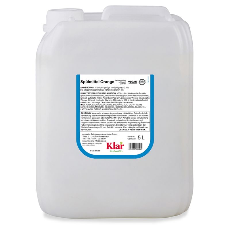 Klar Spülmittel orange - Produktbild
