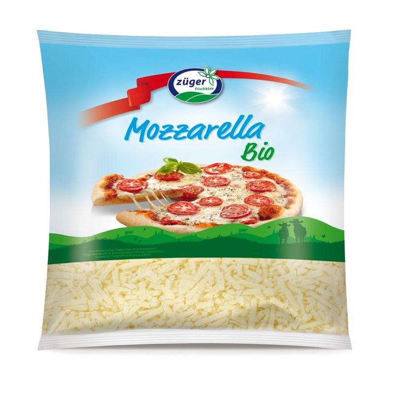 Züger Frischkäse AG Züger Bio-VK Mozzarella tagliatelle 2kg - Produktbild