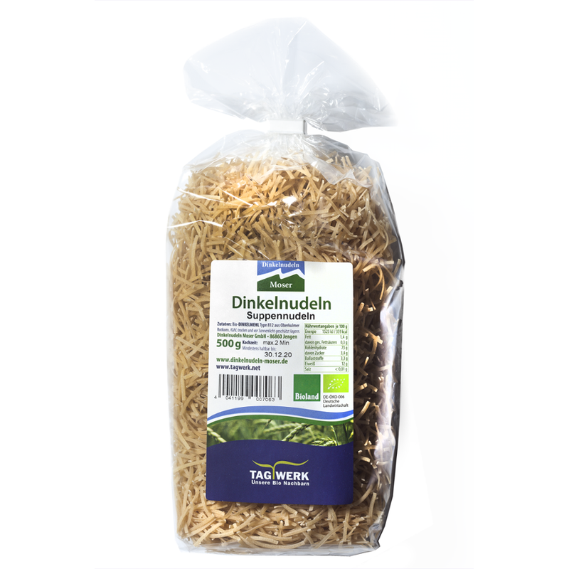 TAGWERK Dinkelnudeln Suppennudeln Moser - Produktbild