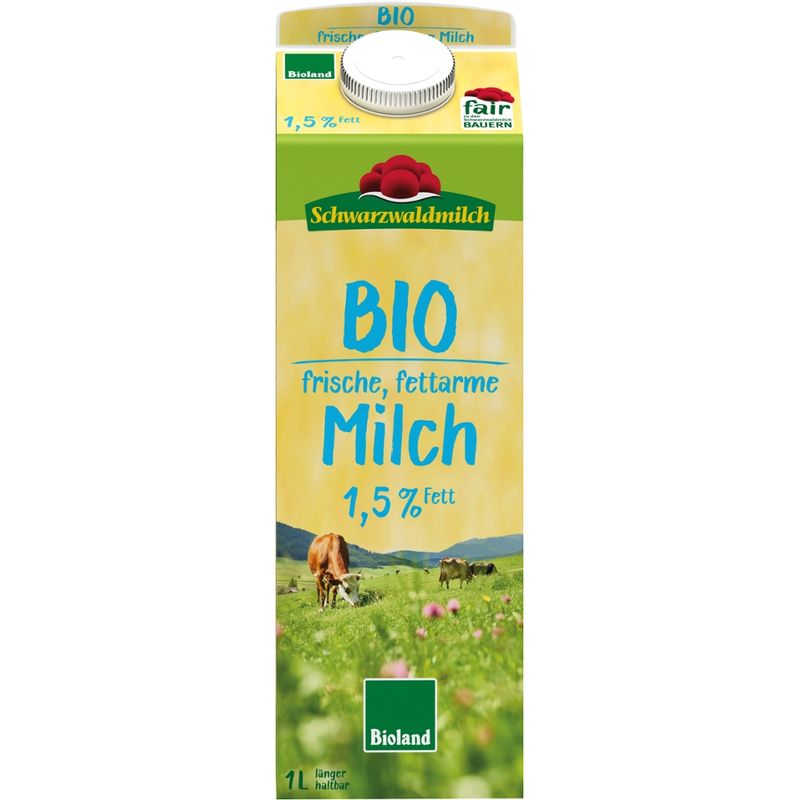 Schwarzwaldmilch BIO SWM BIO Frischmilch 1,5% 10x1L PG - Produktbild