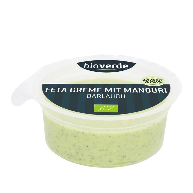 bio-verde Feta-Creme Bärlauch mit Manouri 125 g - Produktbild