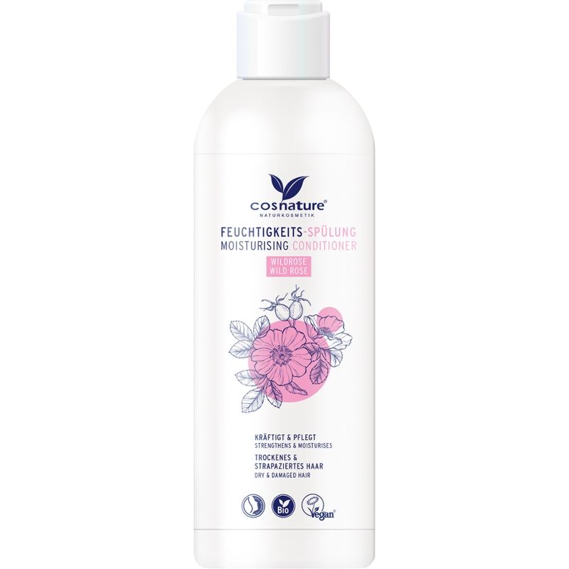 Cosnature  Feuchtigkeits-Spülung Wildrose 250 ml - Produktbild
