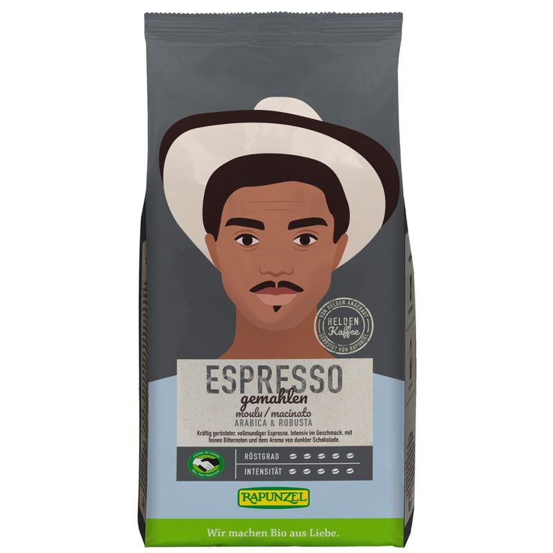 Rapunzel Heldenkaffee Espresso, gemahlen HIH - Produktbild