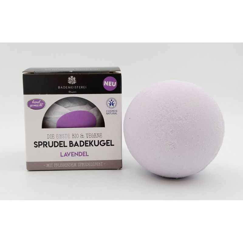Bademeisterei Bademeisterei Sprudel Badekugel "Lavendel" Naturkosmetik - 1 Stk - Produktbild